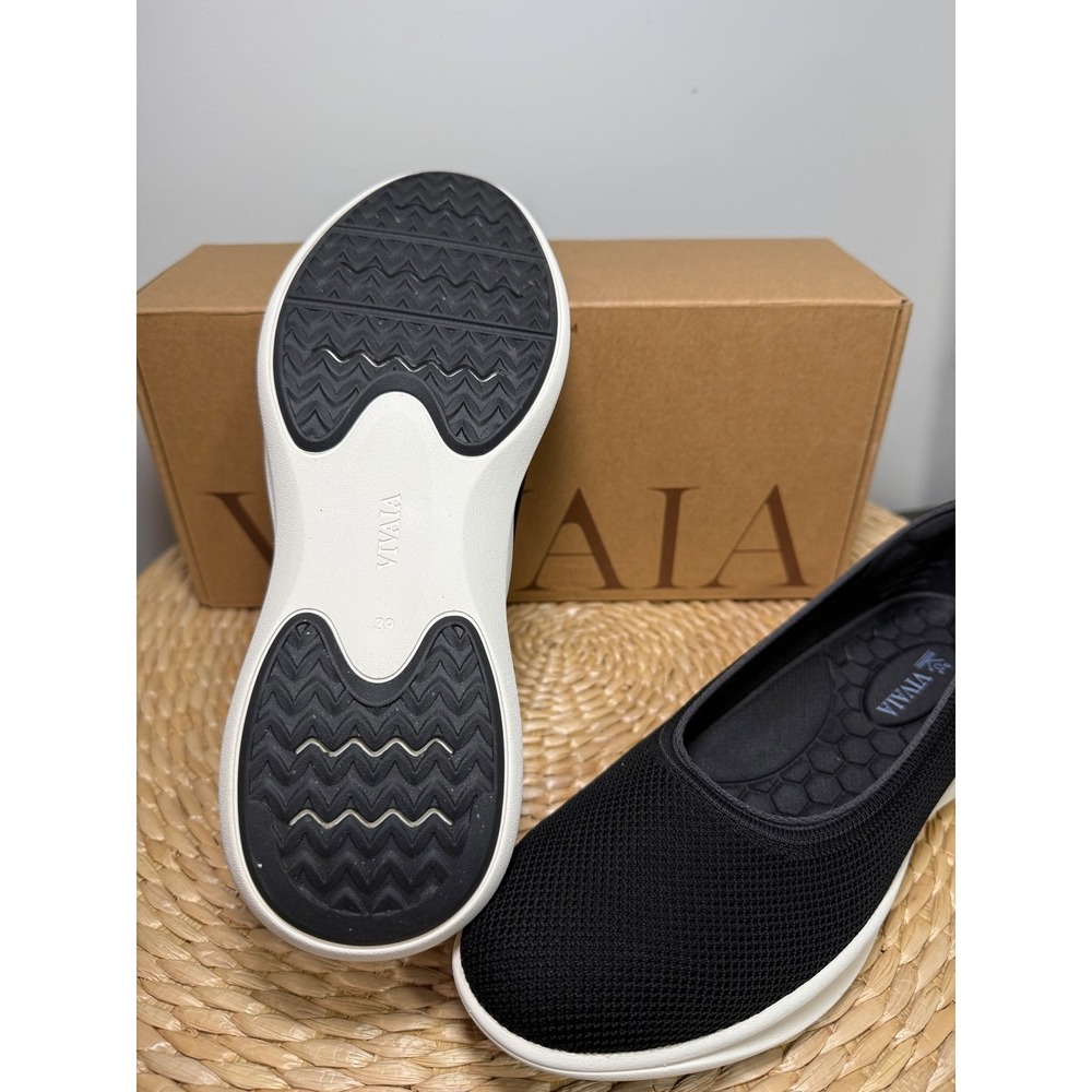 VIVAIA Comfortable Round Toe Water Resistant Flat Shoes Black size EU/39 US/8 - Picture 5 of 11